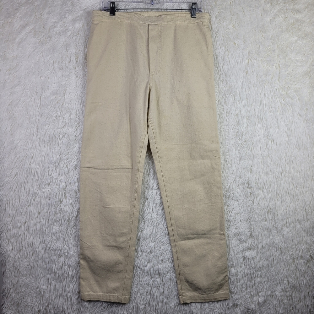Brain Dead Mens Power Fist Carpenter Pants Size S Cream Relaxed Workwear Utility